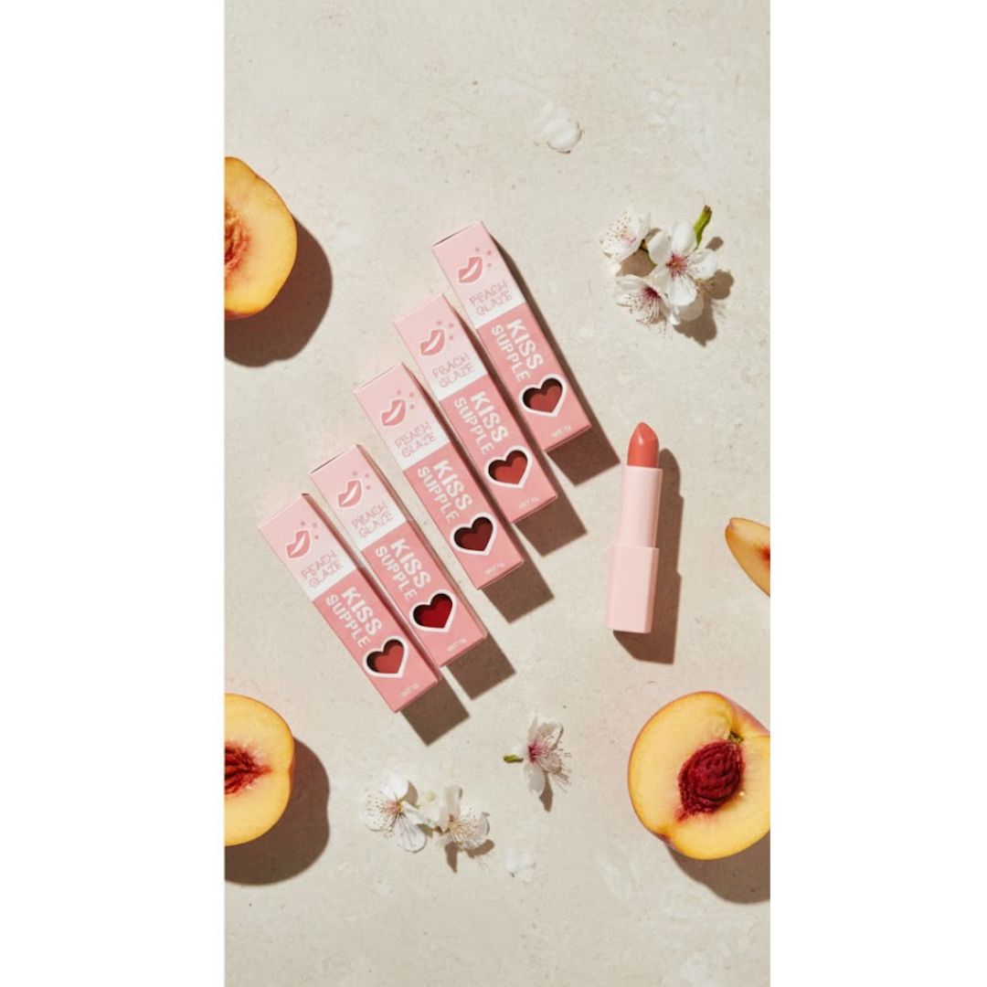 PEACH GLAZE KISS SUPPLE LIPSTICK | الشفاه أحمر السائل PEACH GLAZE KISS SUPPLE