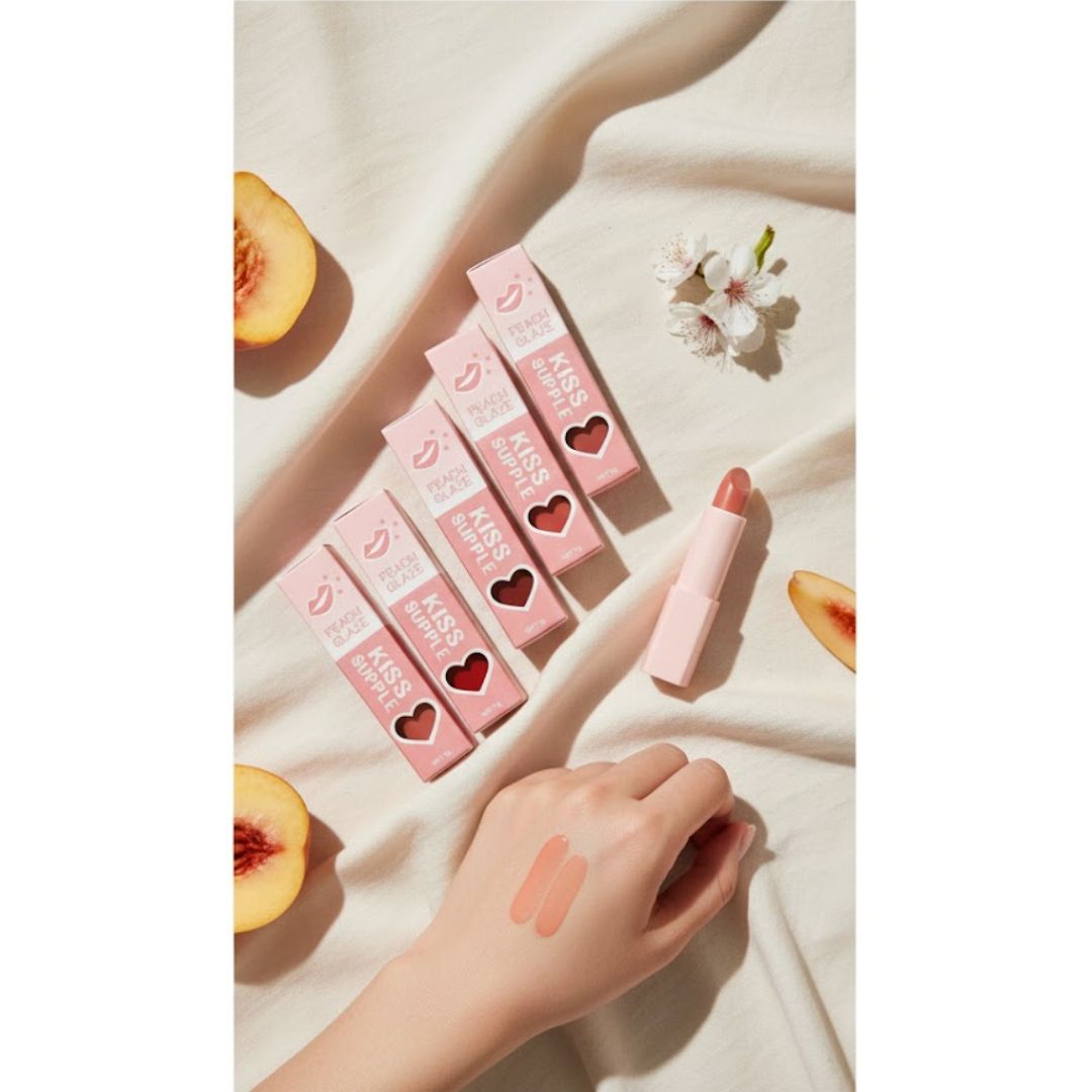 PEACH GLAZE KISS SUPPLE LIPSTICK | الشفاه أحمر السائل PEACH GLAZE KISS SUPPLE
